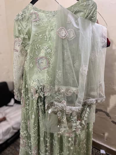 lehenga short shirt with pouch and dupatta