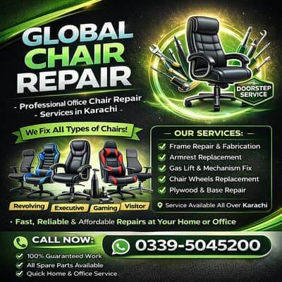 Professional & Expert Chair Repairing service in Karachi
