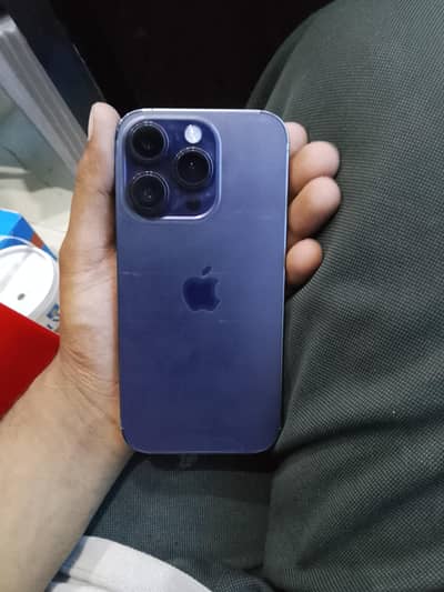 IPHONE 14 PRO NON PTA DEEP PURPLE 10 BY 10 WITH ORIGINAL BOX CABLE