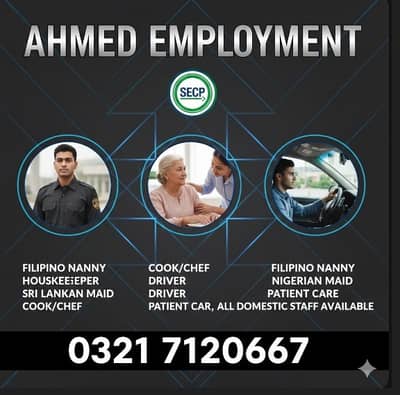 Maids / House Maids / cook / House chef / Baby Sitter maid available