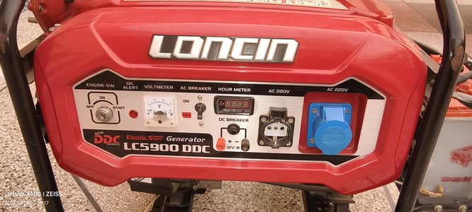 loncin generator 3.5 kv only 100 hour used