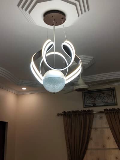 spiral led chandelier