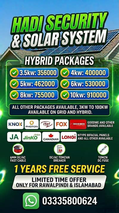 10kw growatt on grid system with installation