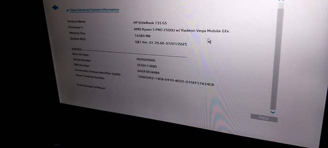 HP Elite Book 735 GS