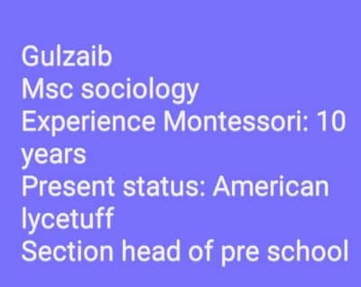 best home and online Montessori tution  available