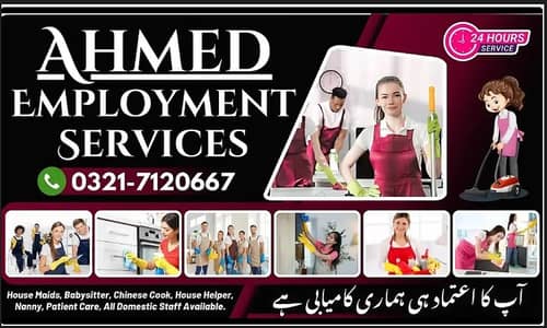 Maids / House Maids / cook / House chef / Baby Sitter maid available