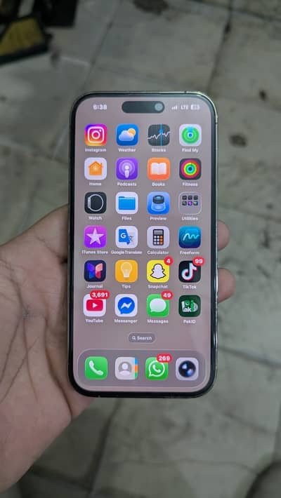 Iphone 14pro PTA Approved 256gb Golden