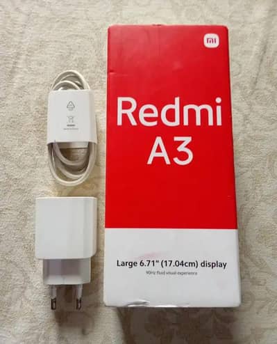 Redmi A3 with complete box new condition