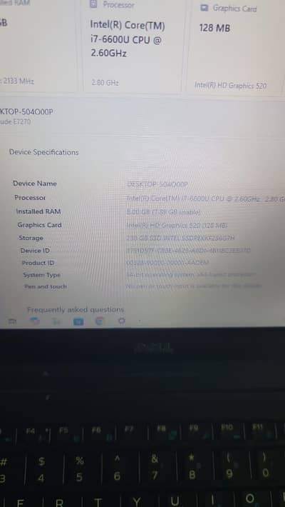 Dell core i7 6th generation