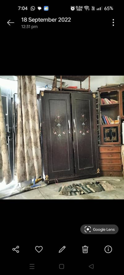 solid wood/sheet heavy almari