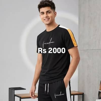 “Street Luxe: Black Tracksuit Combo”