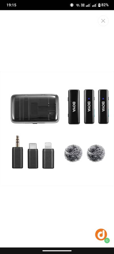 BOYALINK V2.0 Upgraded 3-in-1 Compact Wireless Microphone