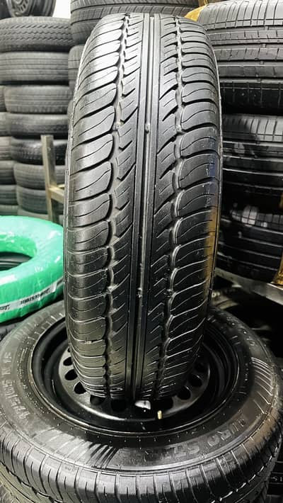 175-65-15 EuroStar+15 inch steel rims 4 nut rims+tyres