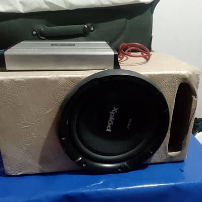 Car Boofer With Amplifier Urgent Sale
