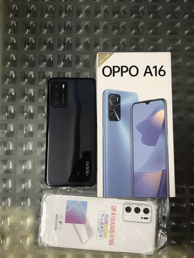 OPPO A16 (3/32GB) - Crystal Dark blue - Box & Brand New Case