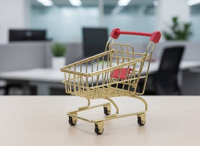 Mini Premium Shopping trolley | Mini market Storage toy for Home and O