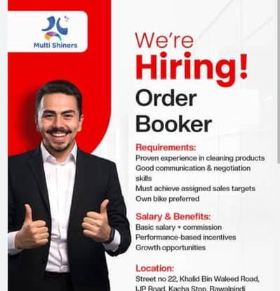 Order booker and saplyer