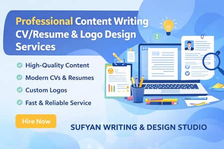 Professional Content Writing, CV/Resume & Logo Design Services