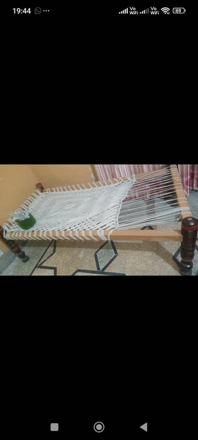 2 Adad 6×3 Charpai/ mangi / Woden rope bed . delivery possible not inc