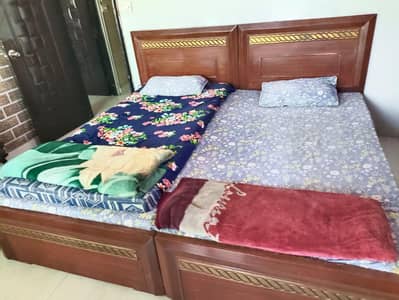 2 single bed with mattress
