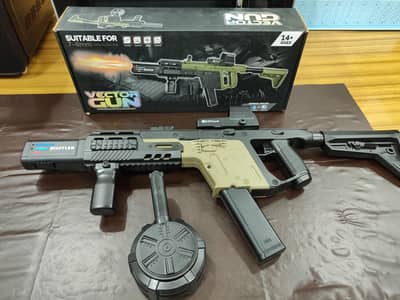 Automatic Gel Blaster Machine Gun with Lights and Smoke Effect