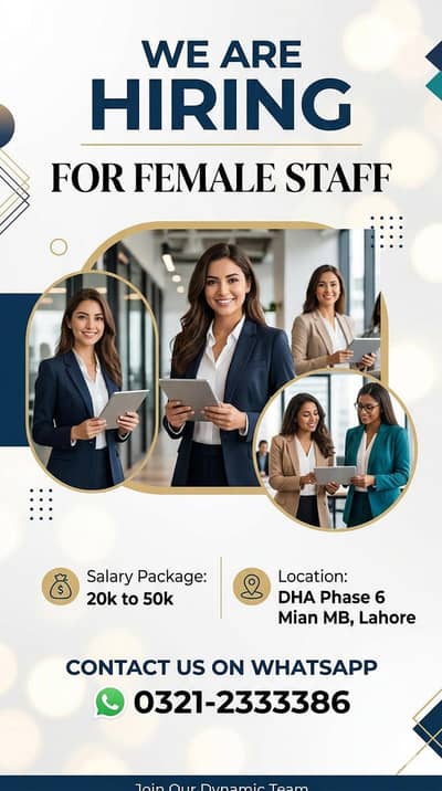 Female Office Staff (DHA Phase 6)