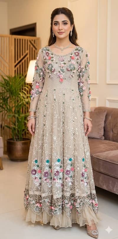 -Luxury Maxi |Bridal dress| wedding dress |Bridal Maxi |Branded maxi