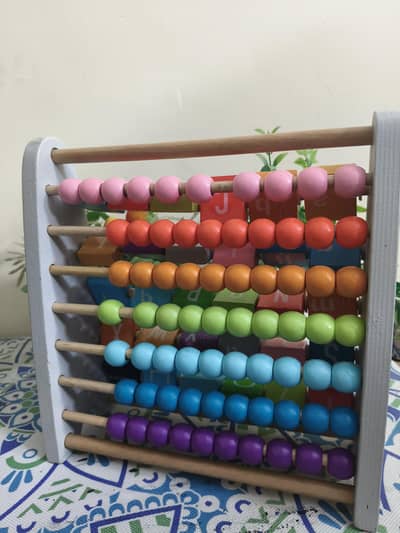 Kids Learning item with abacus and English Alphabet