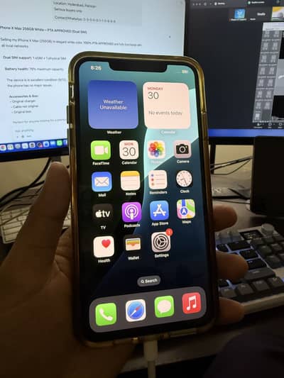 iPhone XS Max 256GB White – PTA APPROVED (Dual SIM)