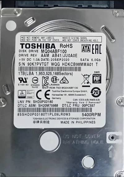 1 TB hard drive used mai hai
