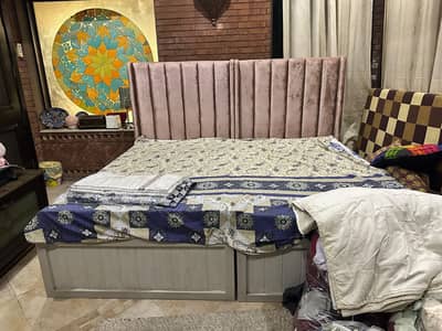 Twin Single Beds with side table