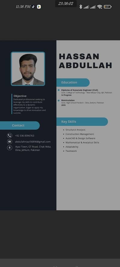 I need job jhelum dina