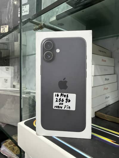 IPHONE 16 PLUS 256 GB UK BLACK NON PTA NON ACTIVE BOX PACK