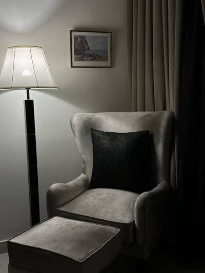 Classic Wing chair with ottoman