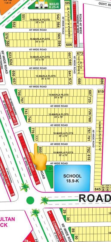 14.5 Marla corner plot ghaznavi block available for sale