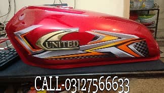 UNITED 125 GENUINE TANKI TAPPAY KAAN BRAND NEW CALL-03408981418