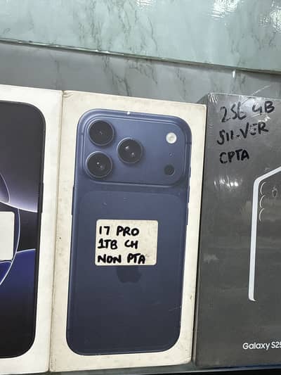 IPHONE 17 PRO 1TB CH PHYSICAL DUAL BLUE BOX PACK NON PTA NON ACTIVE