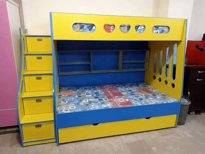 Bunk bed | Kid wooden bunker bed | Baby bed | Double bed | Triple bed