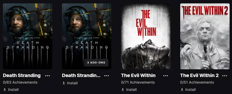 Death Stranding and Evil within For PC