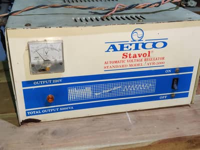 AETCO Stavol-AUTOMATIC VOLTAGE REGULATOR-STANDARD MODEL! AVR-5000