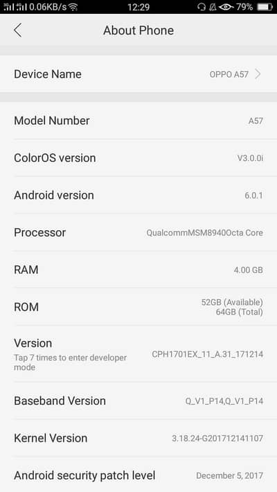 4 64 pta mobile ha oppo ka