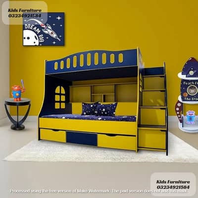 Bunk bed | Kid wooden bunker bed | Baby bed | Double bed | Triple bed