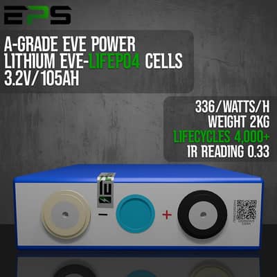 EVE Lithium Cells 3.2V 100Ah / 105Ah LiFePO4 Available in best prices