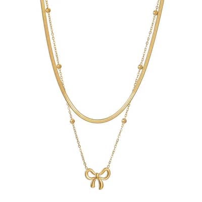 Elegant Gold Heart Necklace – Perfect Gift for Loved Ones 