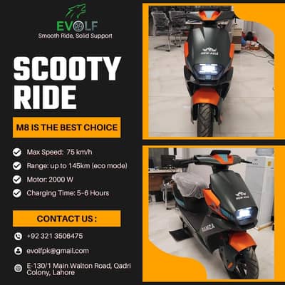 RAMZA M8 Electric Bike,Electric Scooty,Ev Scooter-Special Offer