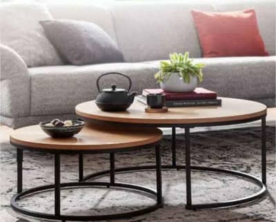 2 pieces Round Center Table Set For Living Room table.