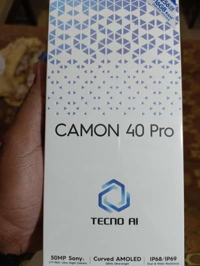 Tecno Camon 40 Pro pin packed non active PTA Approved