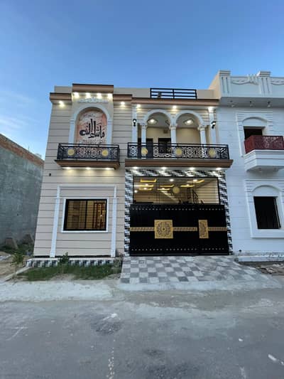 Al Raheem city paradise civil hospital road New brand luxury 5 marly proper double story house for sale