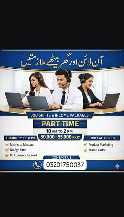 Part-Time Job Opportunity: Earn 50k to 55k Monthly! 