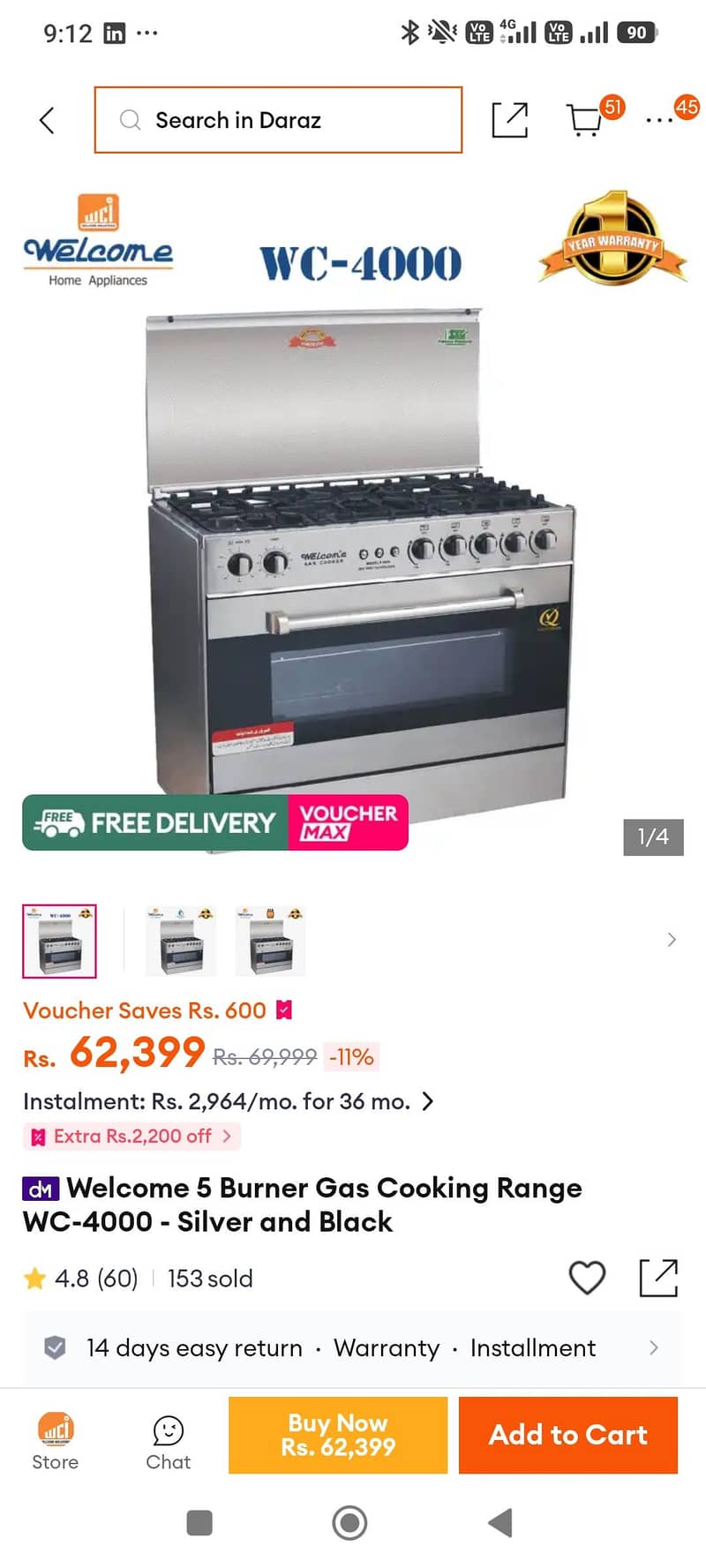 cooking range 0